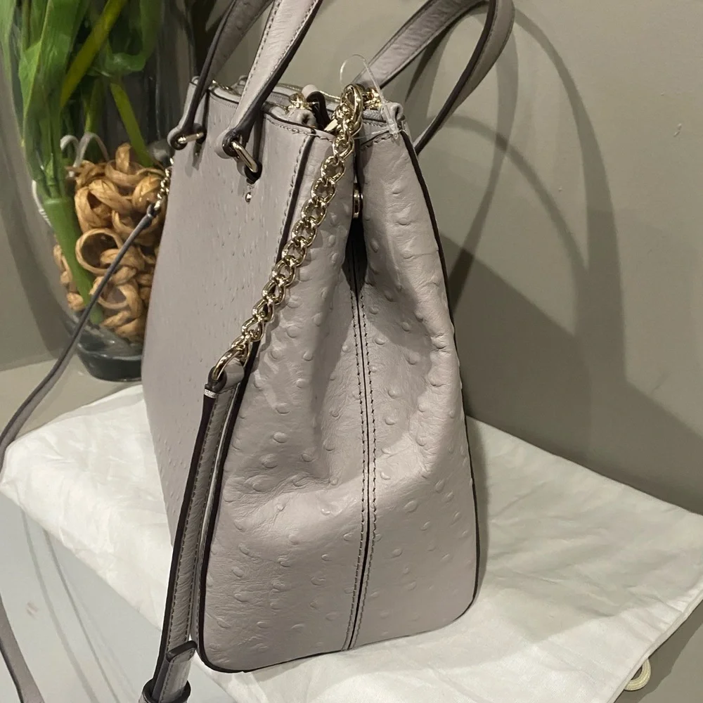NWOT Kate spade Loden Bristol drive ostrich satchel